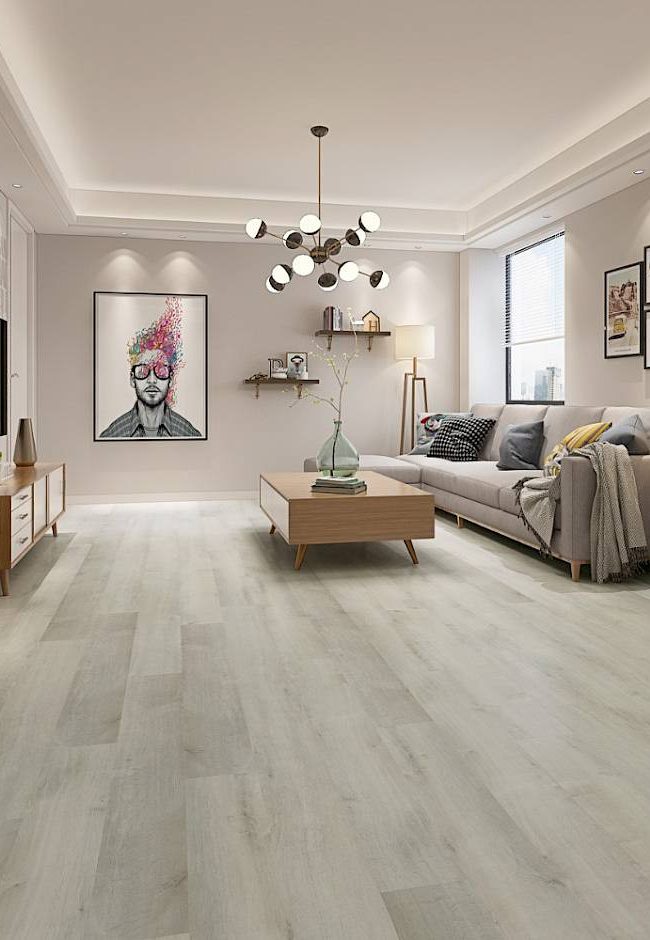 Plancher de bois de salon